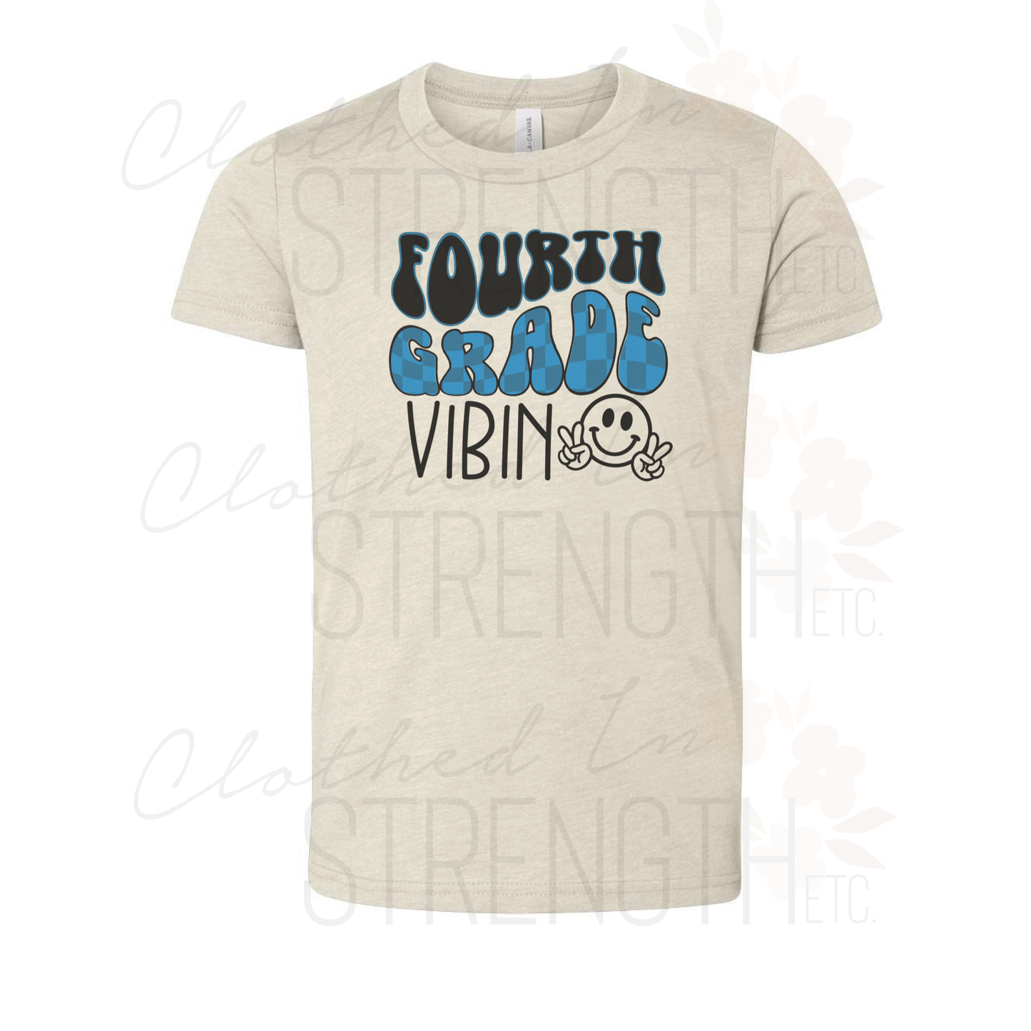 Fourth Grade Check-My-Vibe Tee