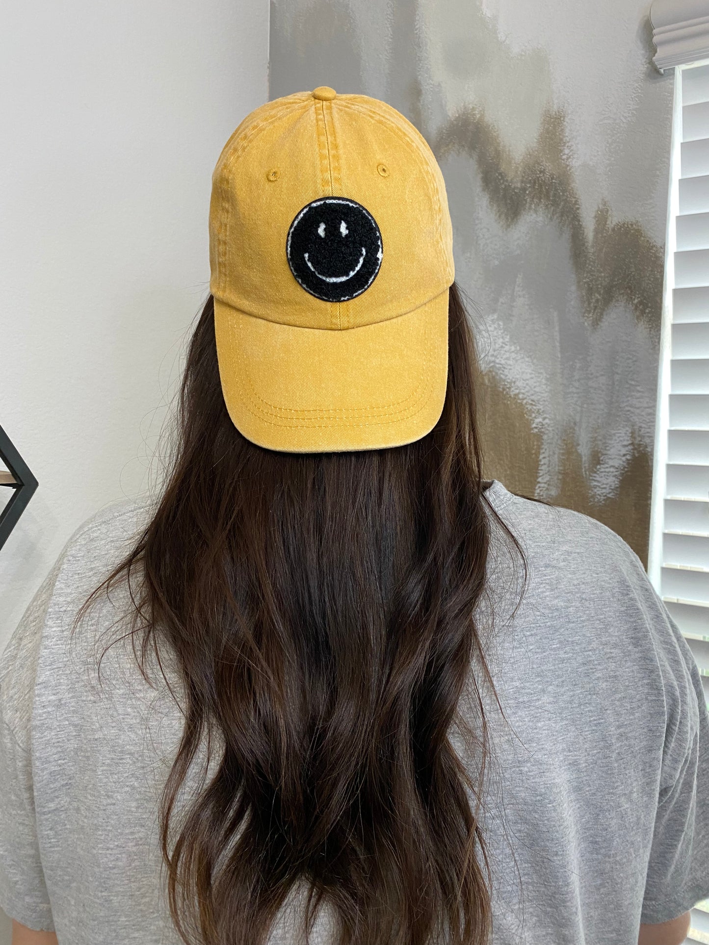 Fuzzy Smiley Face Hat