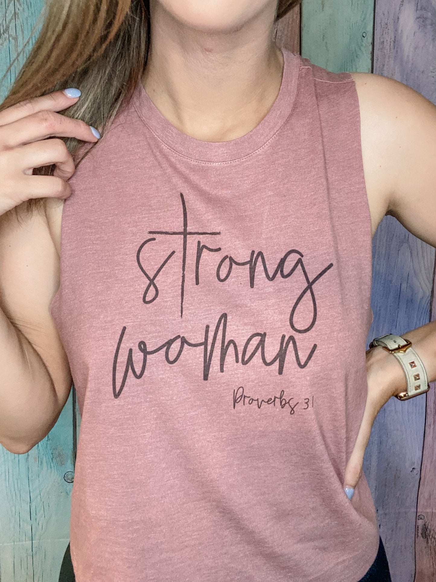 Strong Woman Cropped Tank