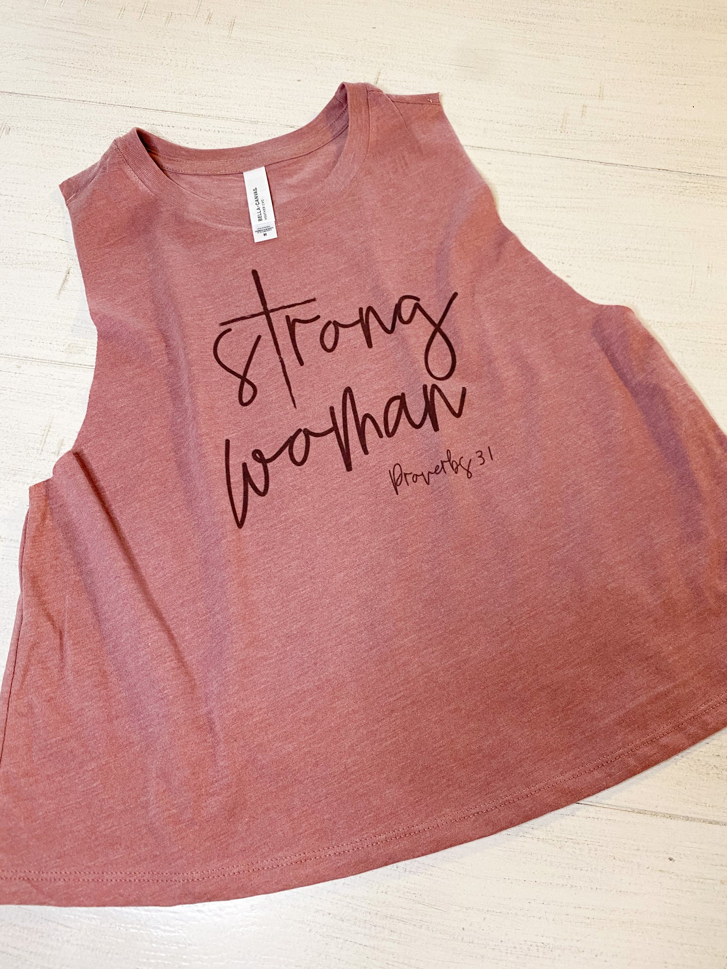 Strong Woman Cropped Tank