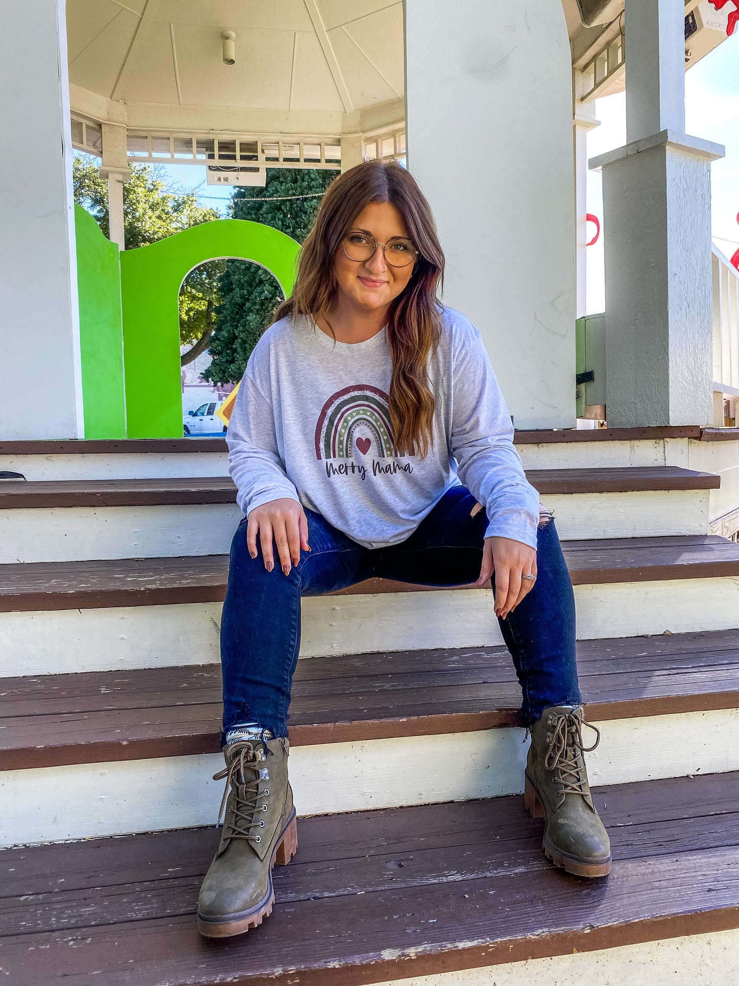 Merry Mama Long Sleeve Tee