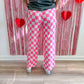 Vibe Check Wide Leg Pants: Pink Version