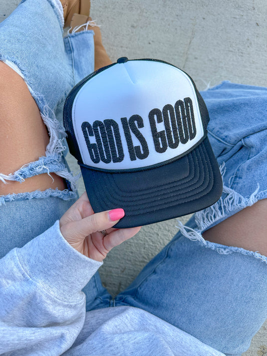 God Is Good Trucker Hat