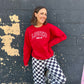 John 3:16 Loved Pullover: Cherry Red