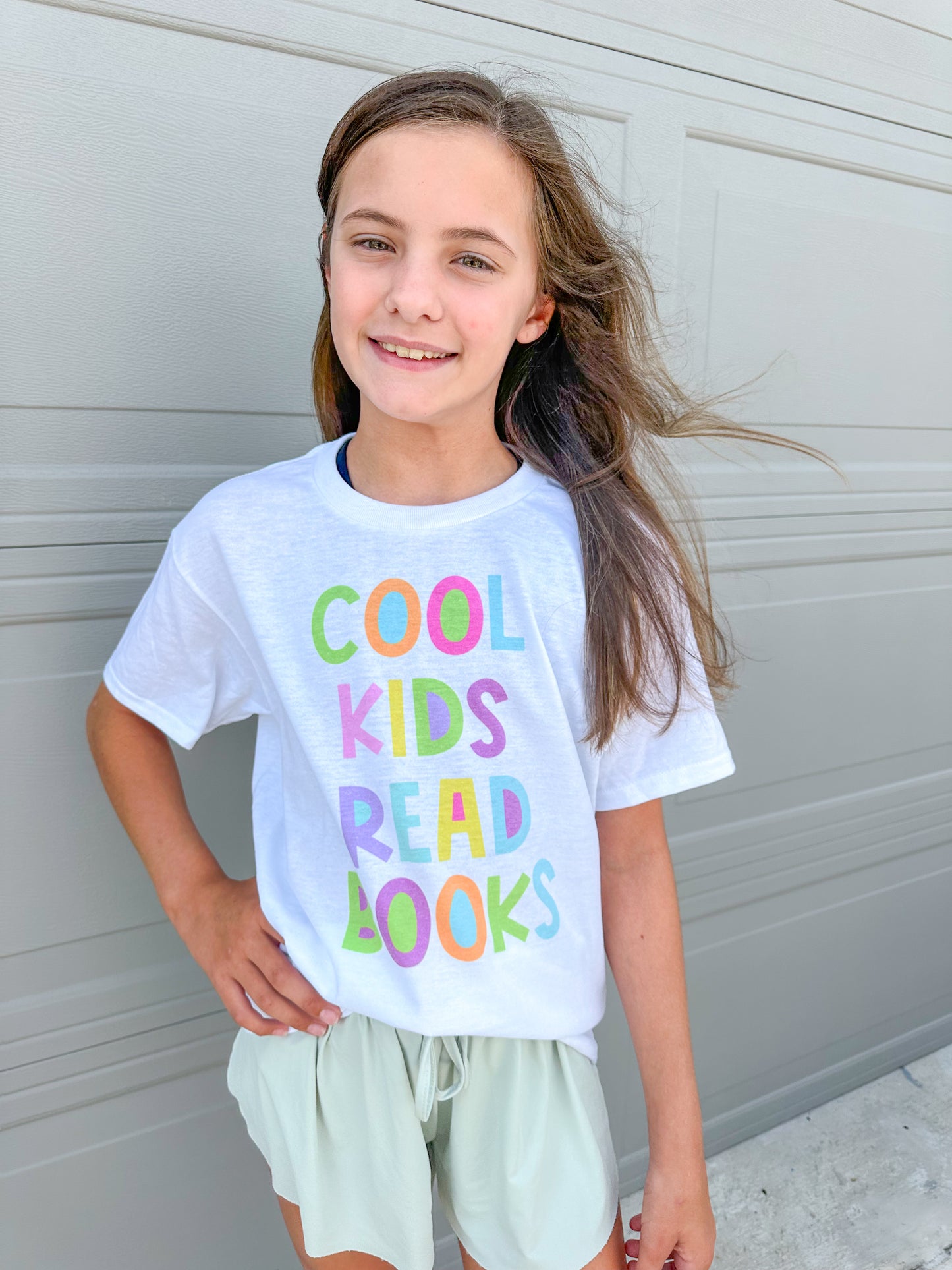 Youth Cool Kids Read Books Tee