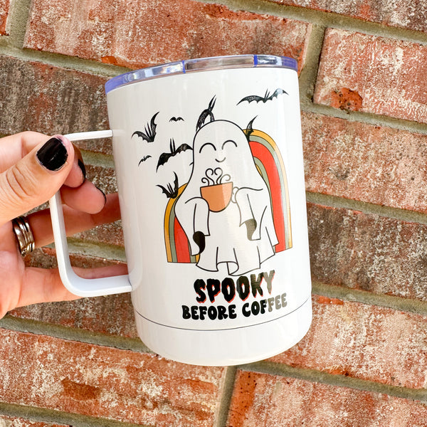 Spooky Before Coffee Travel Mug