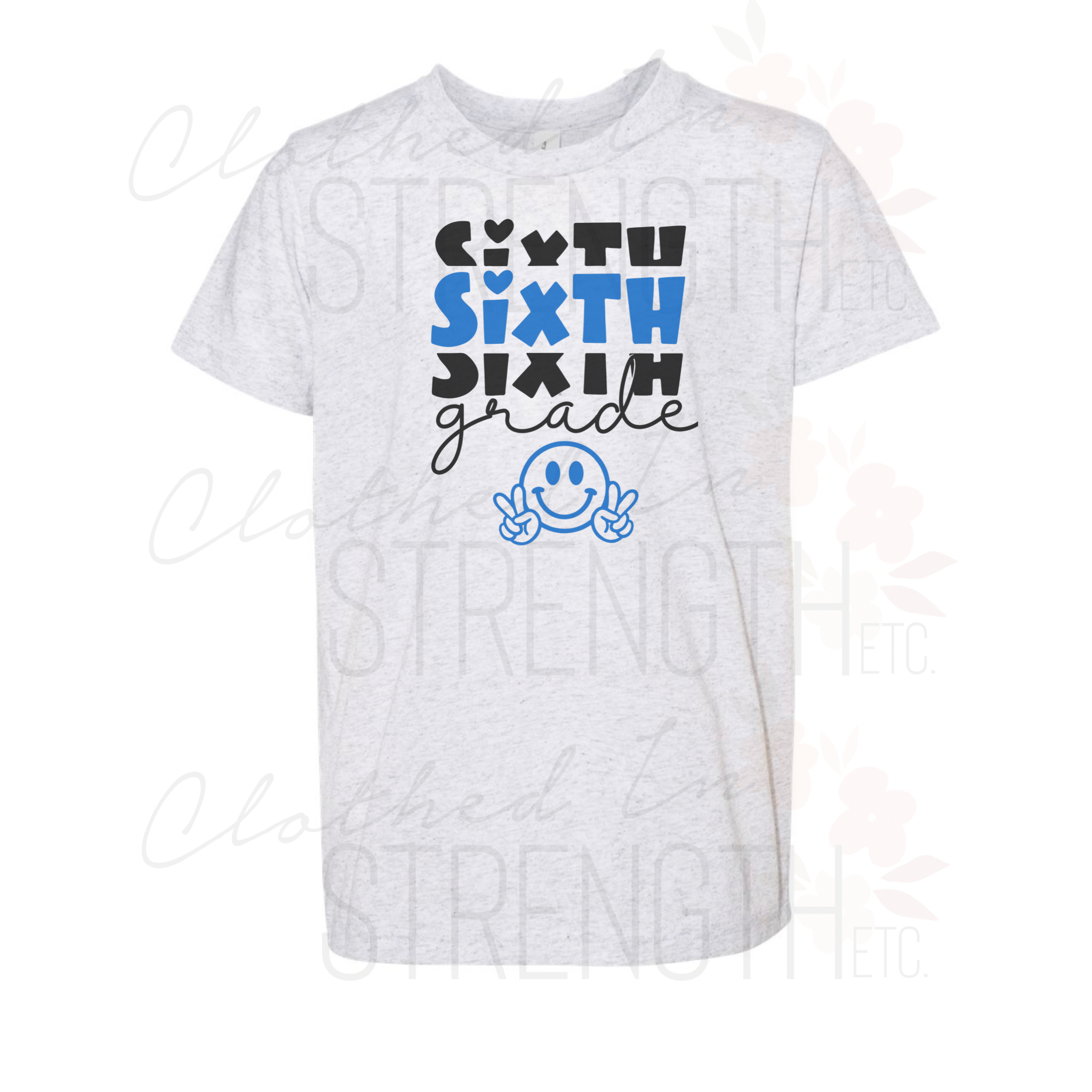 Sixth Grade Vibes Stacked Tee