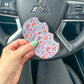 Watercolor Wildflowers Car Coaster Set