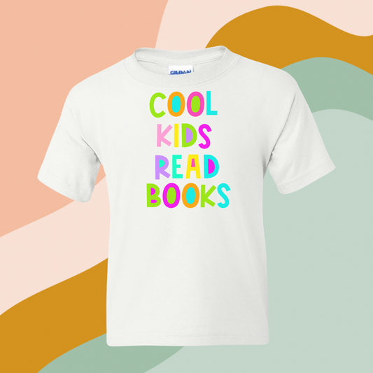 Youth Cool Kids Read Books Tee