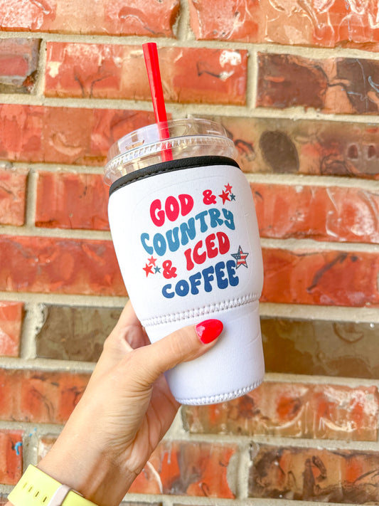 God, Country & Iced Coffee Sleeve