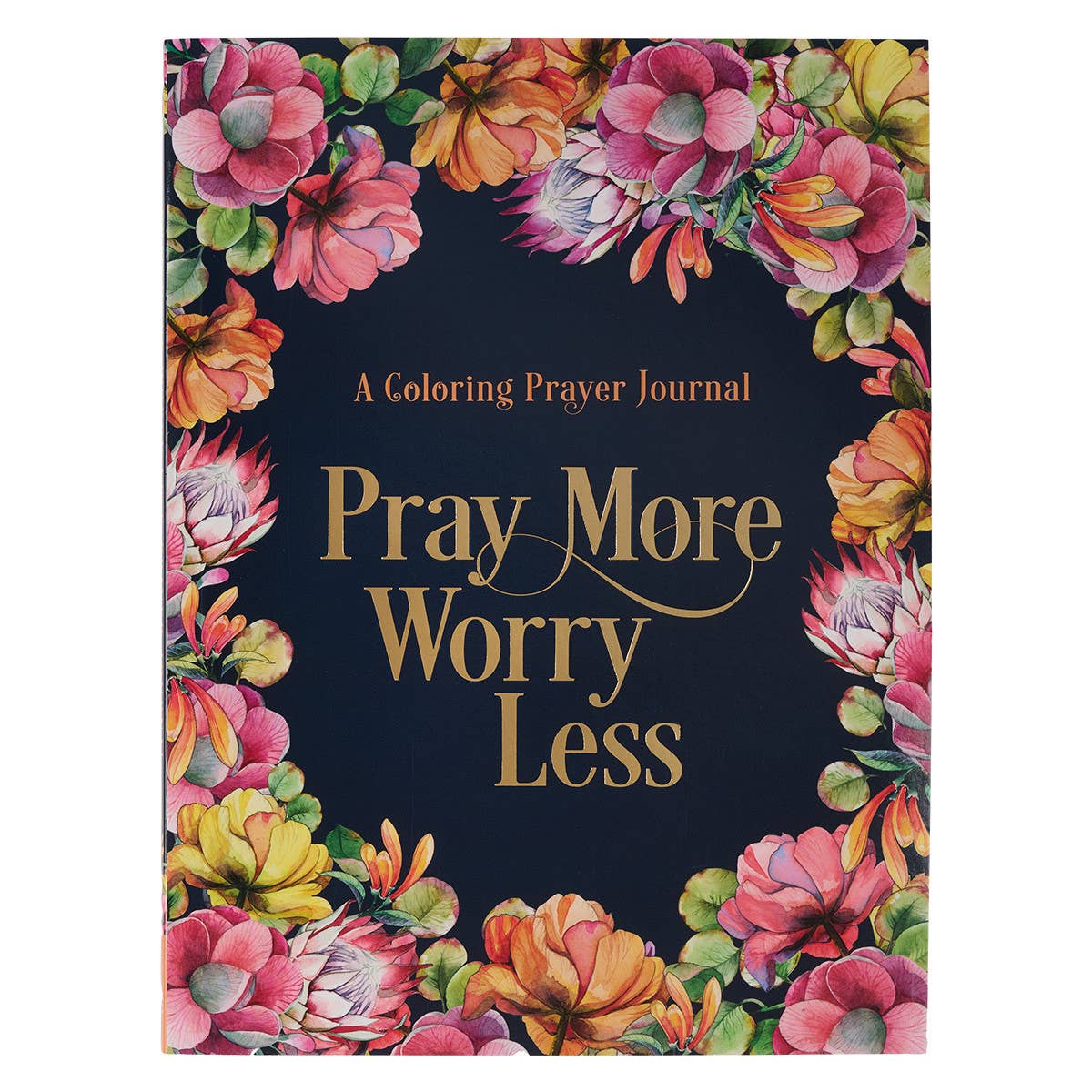 Pray More, Worry Less: Prayer Journal & Coloring Book