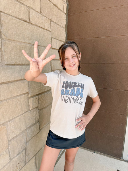 Fourth Grade Check-My-Vibe Tee