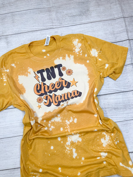 Bleached Floral TNT Cheer Mama Tee *Pre-order*