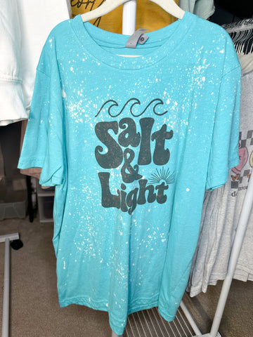 Youth Bleach-Spot Salt & Light Tee