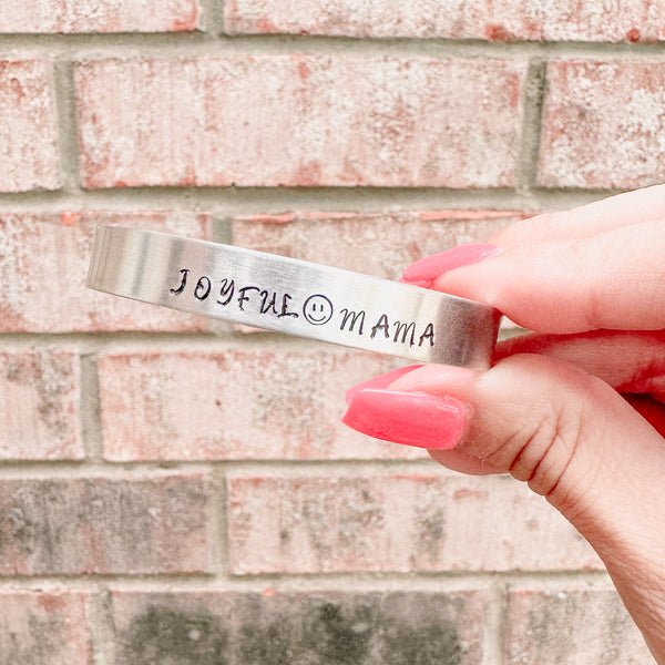 Hand-Stamped Adjustable Metal Cuffs