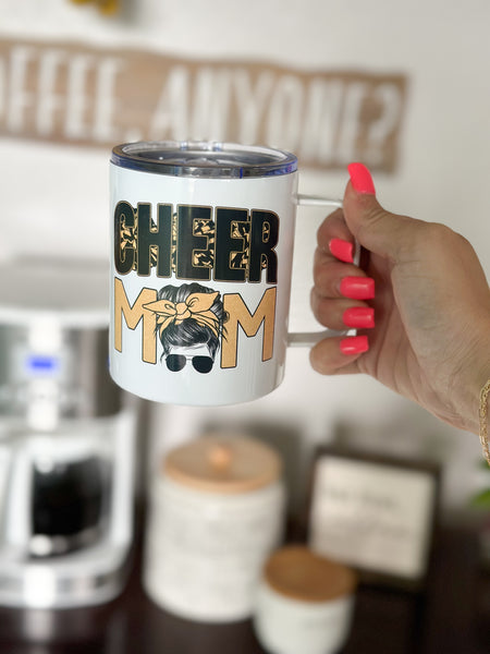 Cheer Mom Travel Tumbler Mug