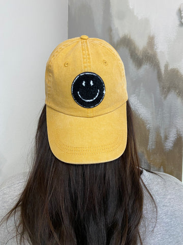 Fuzzy Smiley Face Hat