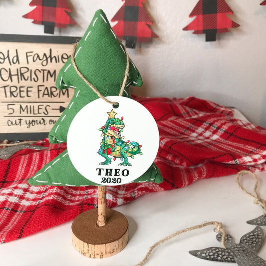 Tree Rex Ornament with Name