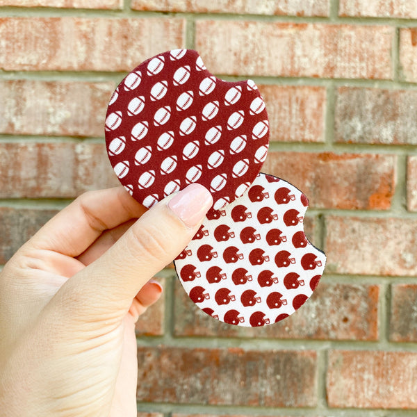 Hubby Inspired Car Coasters (AKA Football)