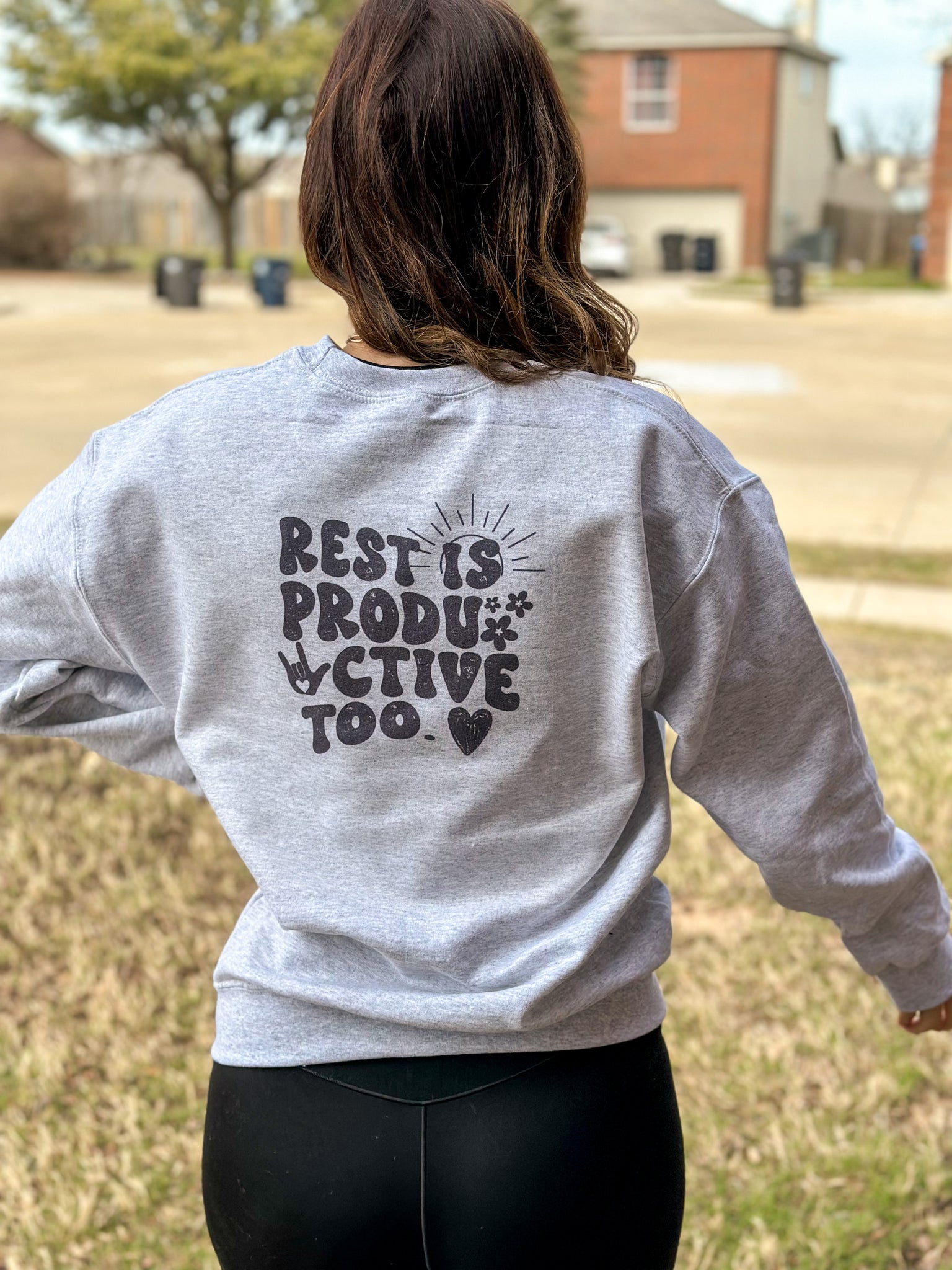 Rest Is Productive Pullover (Front & Back Design)